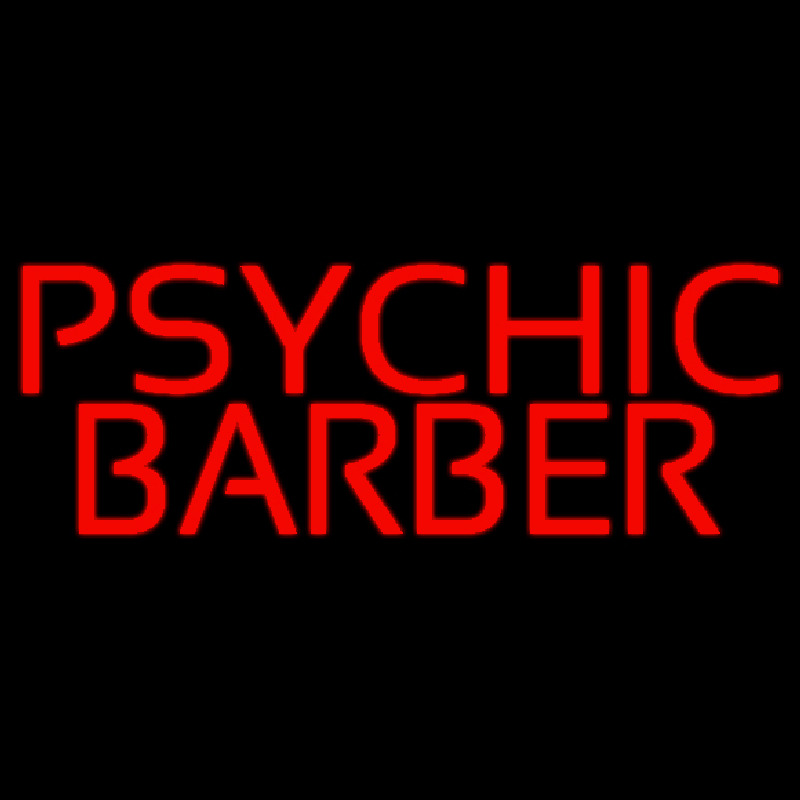 Red Psychic Barber Leuchtreklame