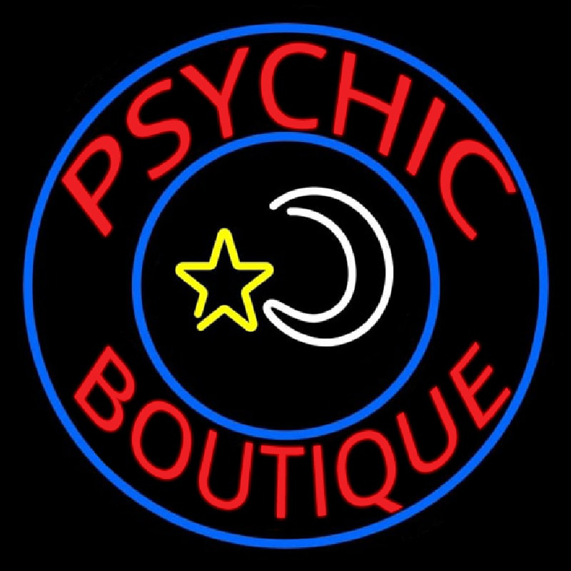 Red Psychic Boutique Leuchtreklame