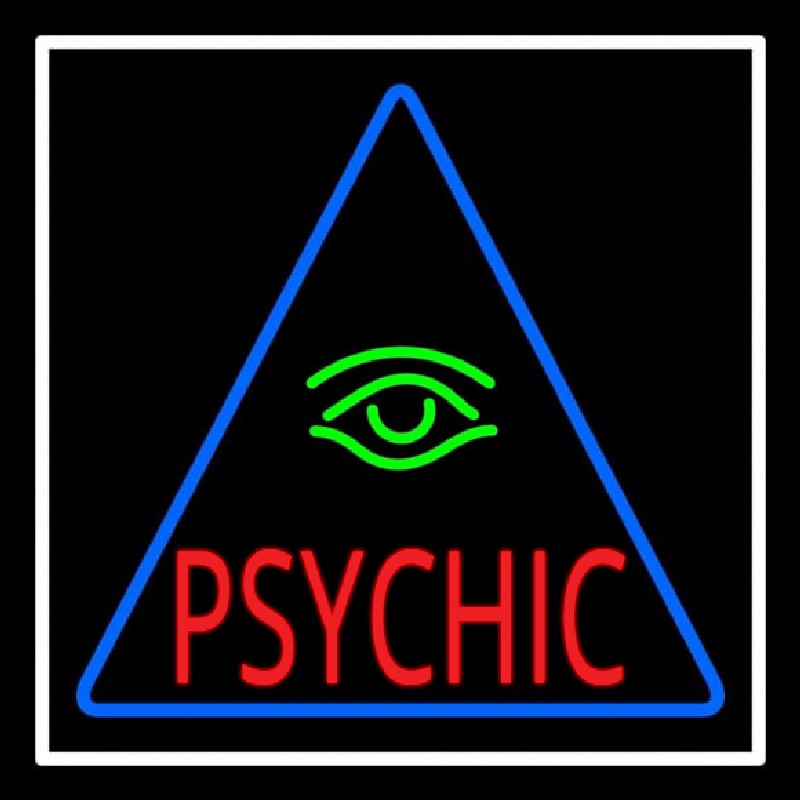 Red Psychic Green Eye Leuchtreklame