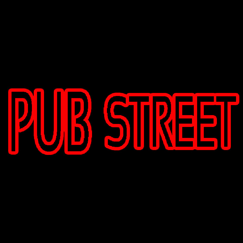 Red Pub Street Leuchtreklame
