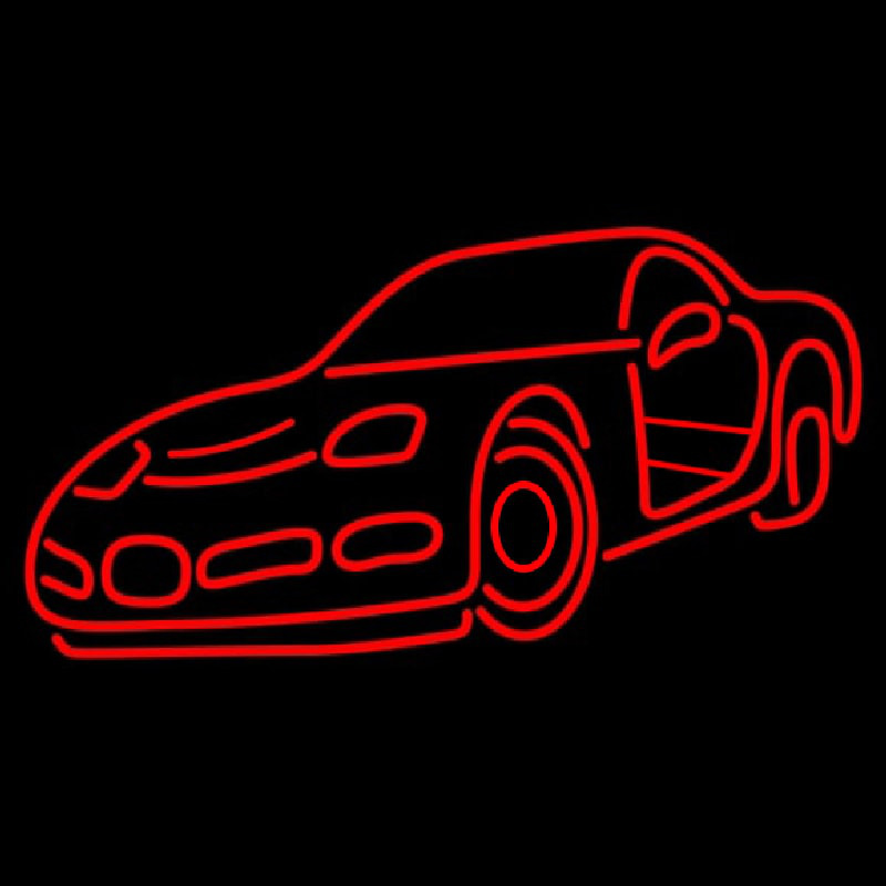 Red Racing Car Leuchtreklame
