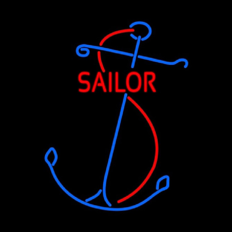 Red Sailor Logo Leuchtreklame