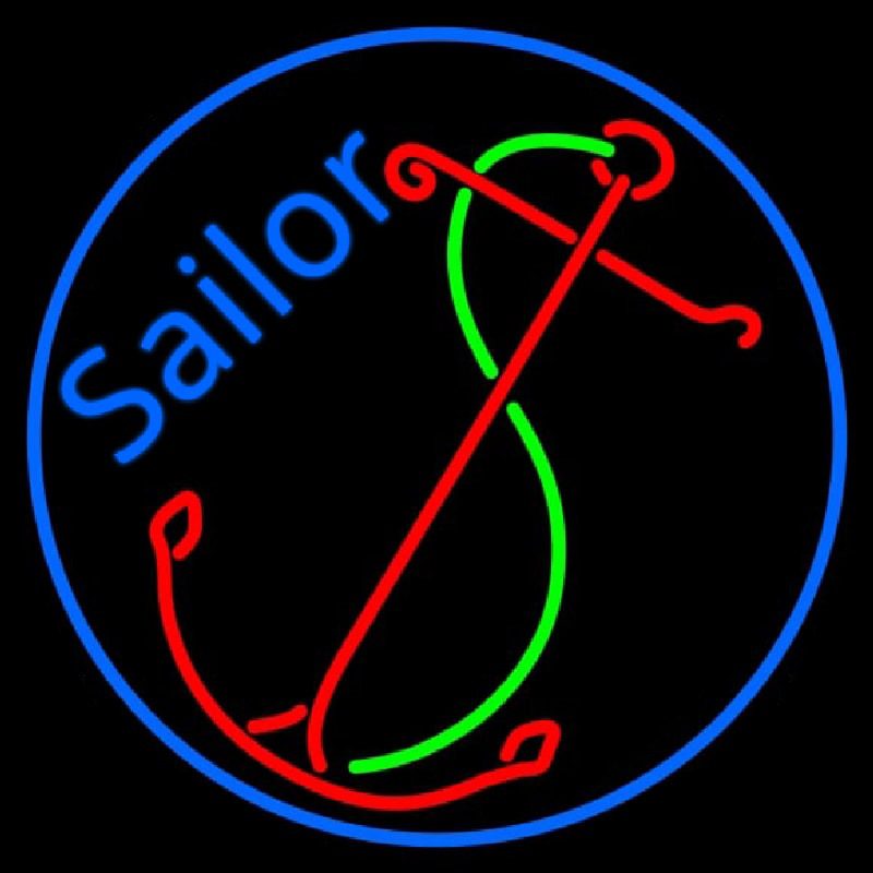 Red Sailor Logo Leuchtreklame