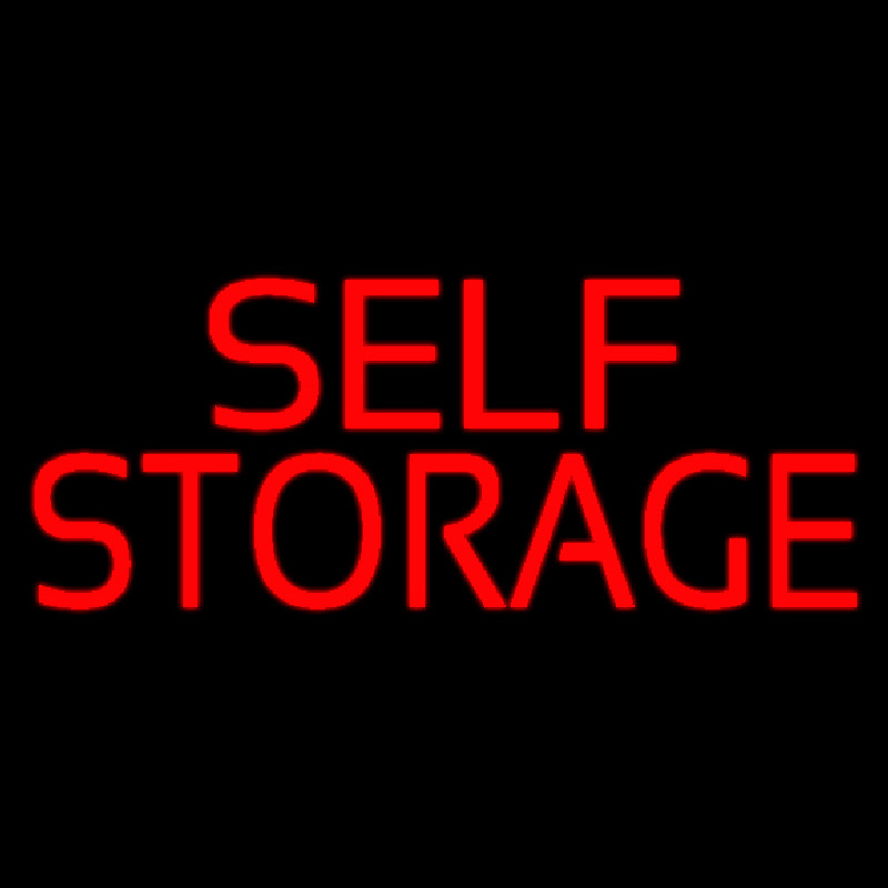 Red Self Storage Leuchtreklame