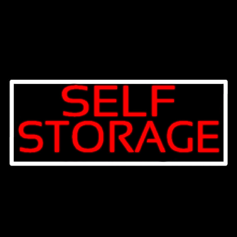 Red Self Storage White Border 1 Leuchtreklame