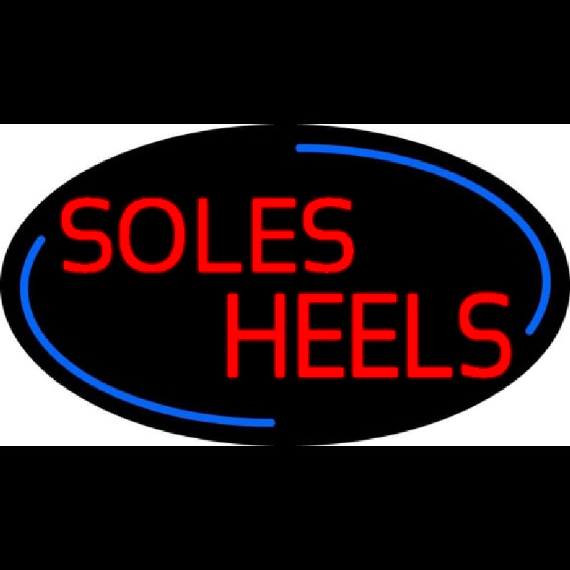 Red Soles Heels Leuchtreklame