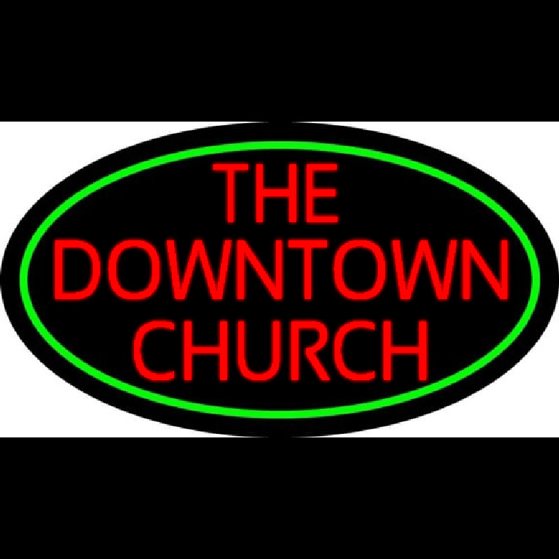 Red The Downtown Church Leuchtreklame