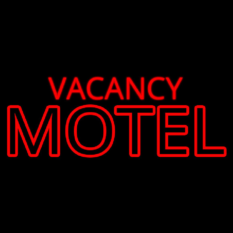 Red Vacancy Motel Leuchtreklame
