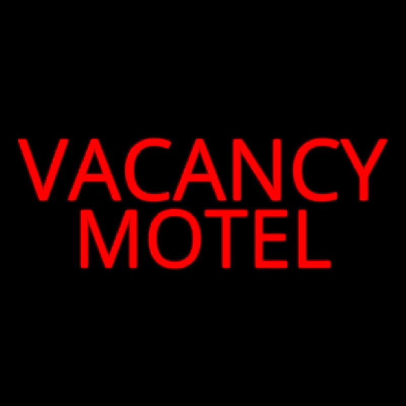 Red Vacancy Motel Leuchtreklame