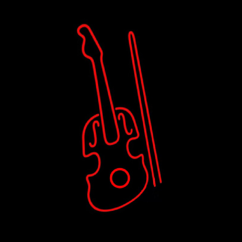 Red Violin Logo Leuchtreklame