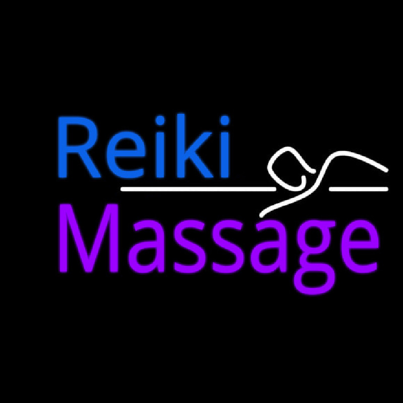 Reiki Massage Leuchtreklame