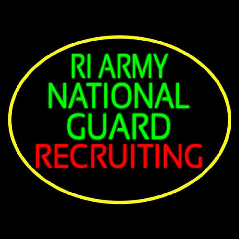 Ri Army National Guard Recruiting Leuchtreklame