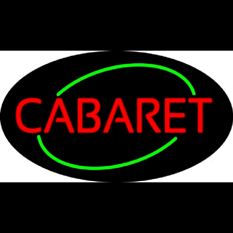 Round Cabaret Leuchtreklame