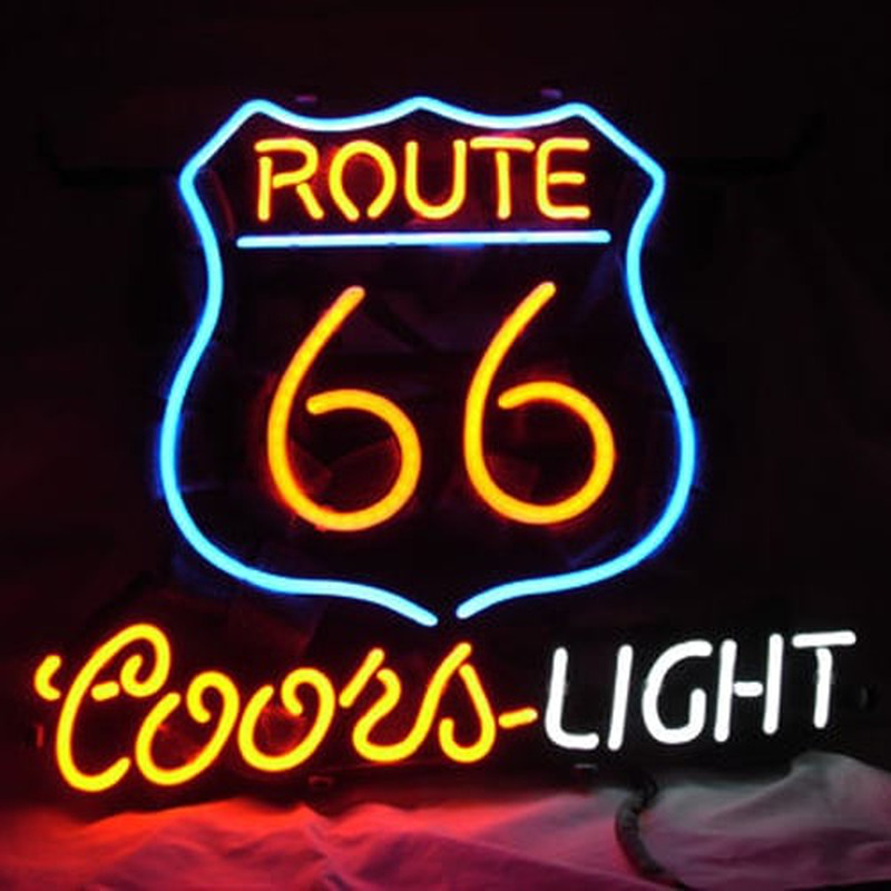 Route 66 Coors Bier Bar Offen Leuchtreklame