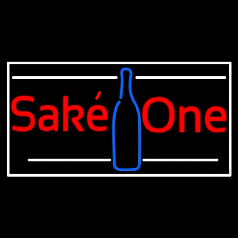 Sake One With Bottle 1 Leuchtreklame