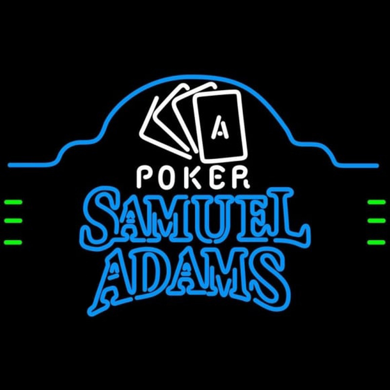 Samuel Adams Poker Ace Cards Beer Sign Leuchtreklame