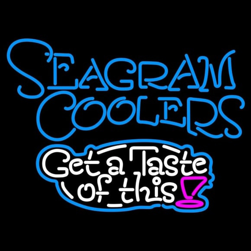 Seagram Test Of This Wine Coolers Beer Sign Leuchtreklame