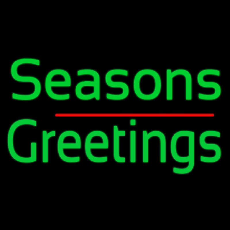 Seasons Greetings 1 Leuchtreklame