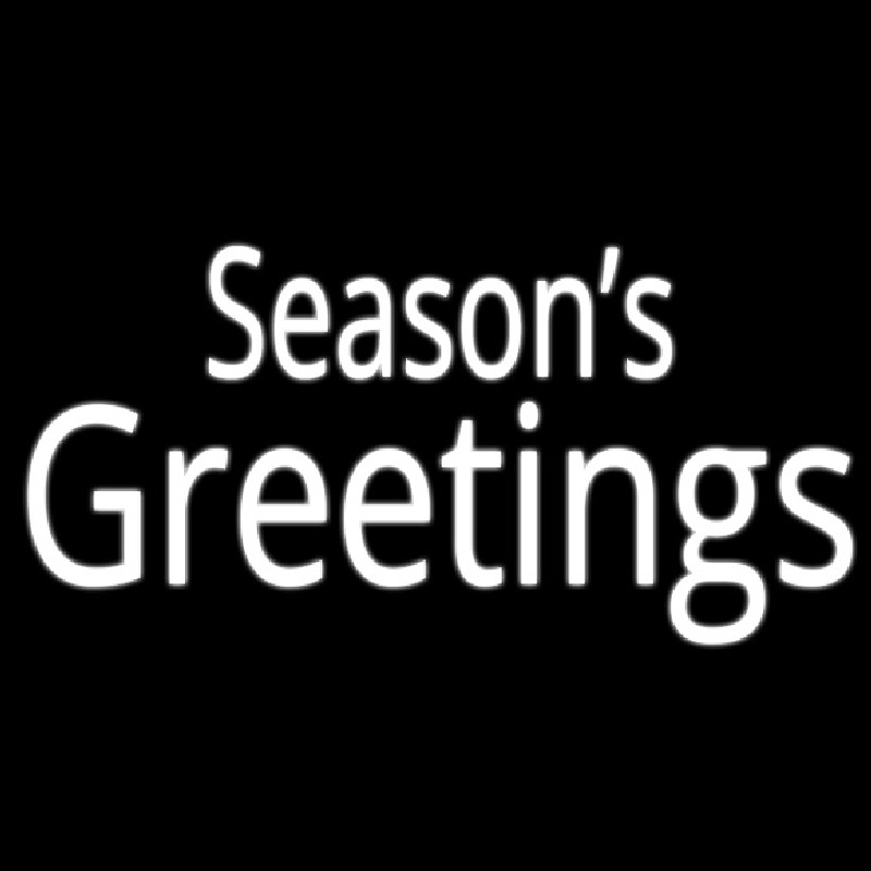 Seasons Greetings Leuchtreklame