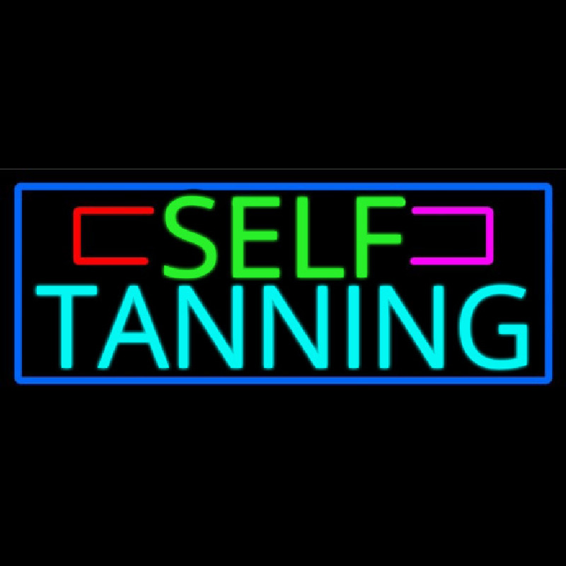 Self Tanning Leuchtreklame