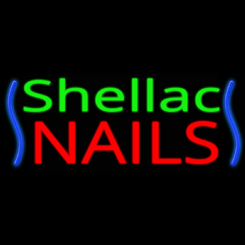 Shellac Nails Leuchtreklame