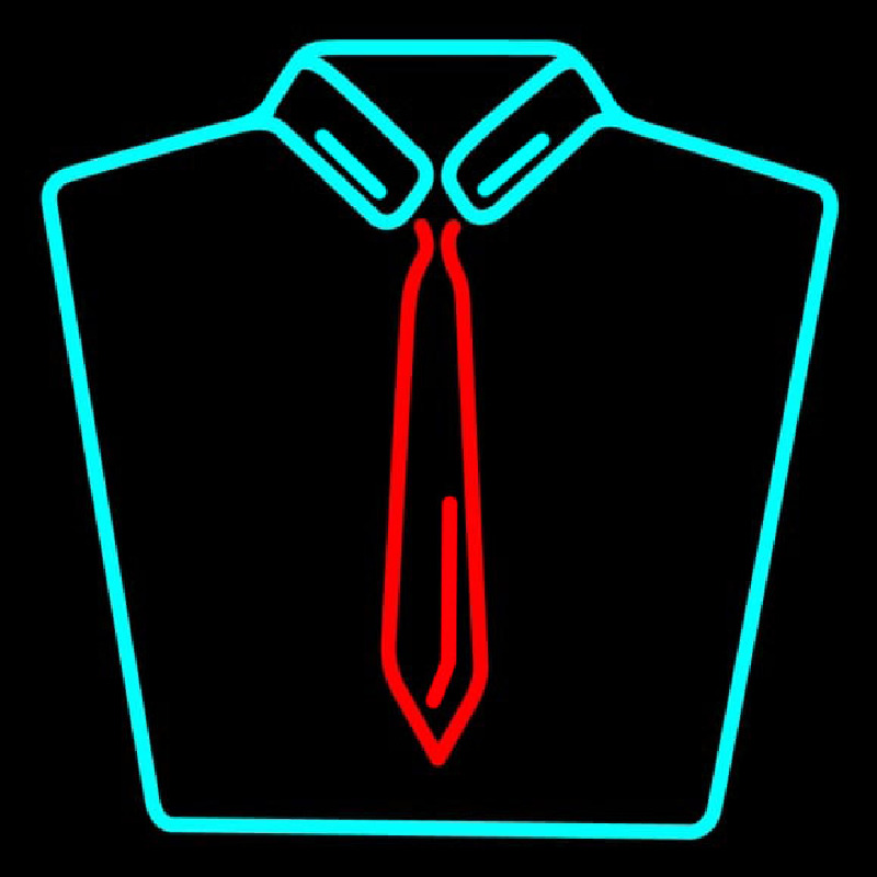 Shirt With Tie Logo Leuchtreklame