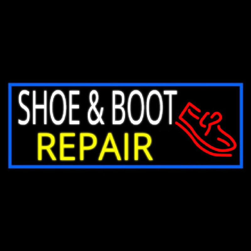Shoe And Boot Repair Leuchtreklame