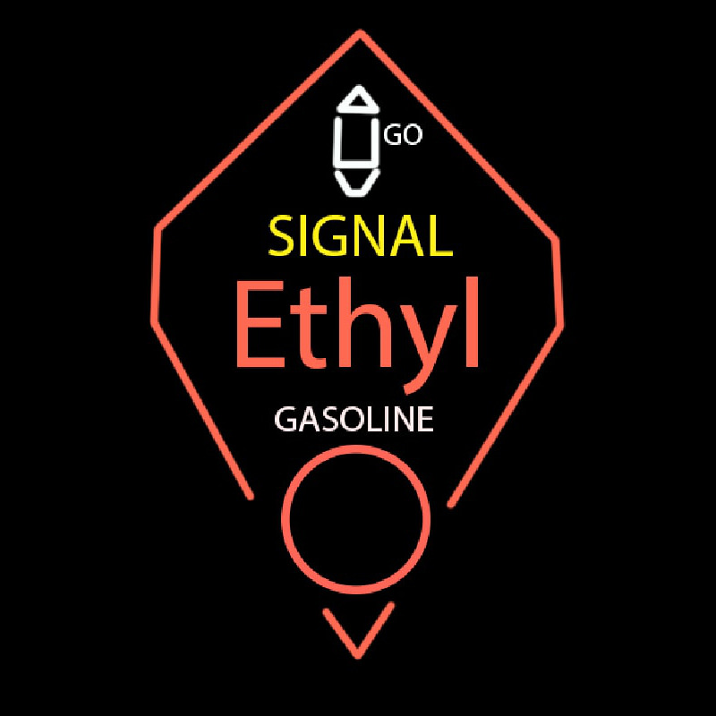 Signal Ethyl Gasoline Leuchtreklame