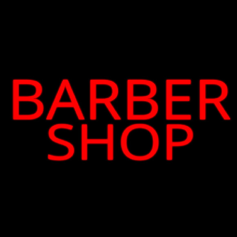 Simple Red Barber Shop Leuchtreklame