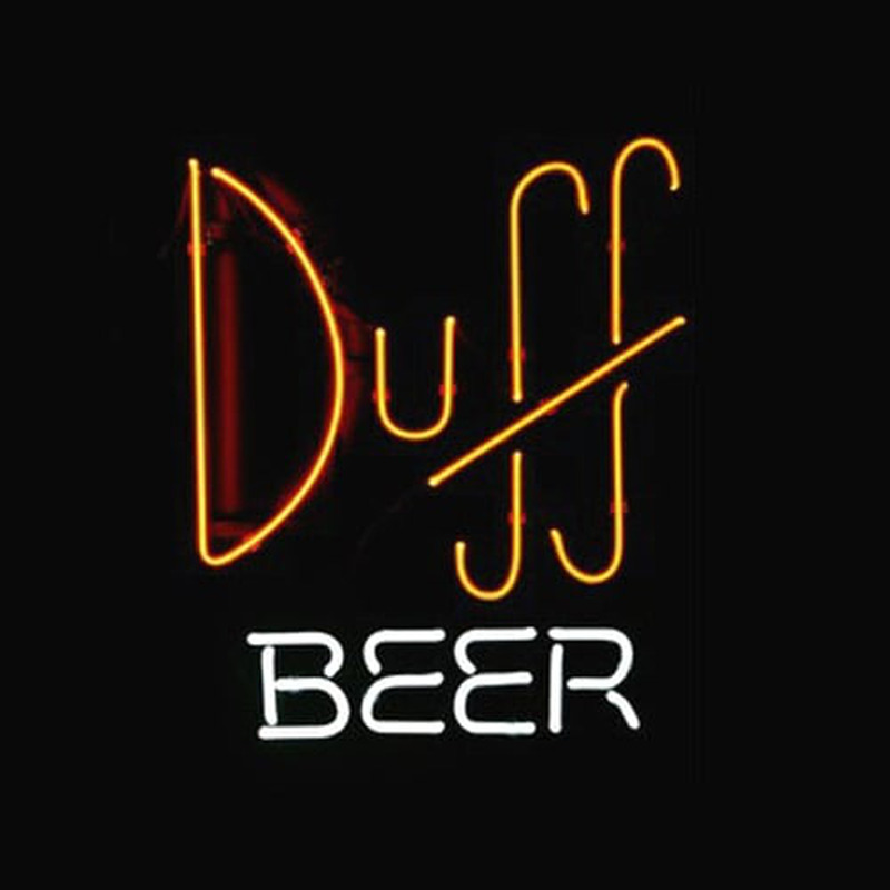 Simpsons Duff Bier Kneipe Bar Leuchtreklame