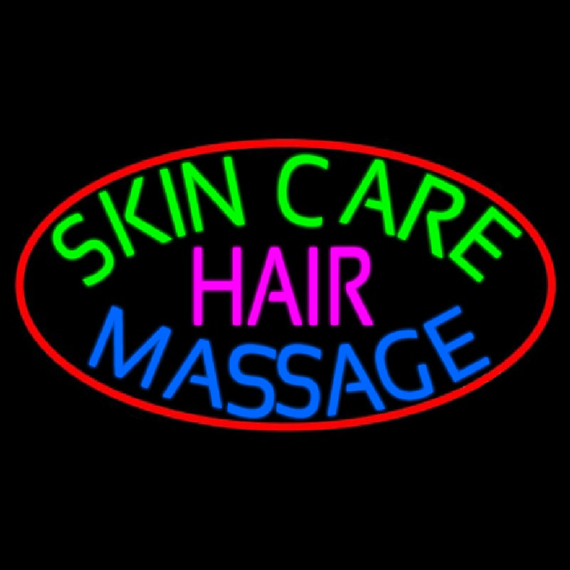 Skin Care Massage Hair Leuchtreklame