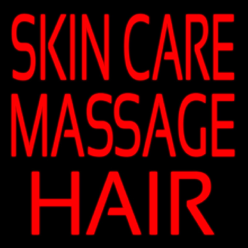 Skin Care Massage Hair Leuchtreklame