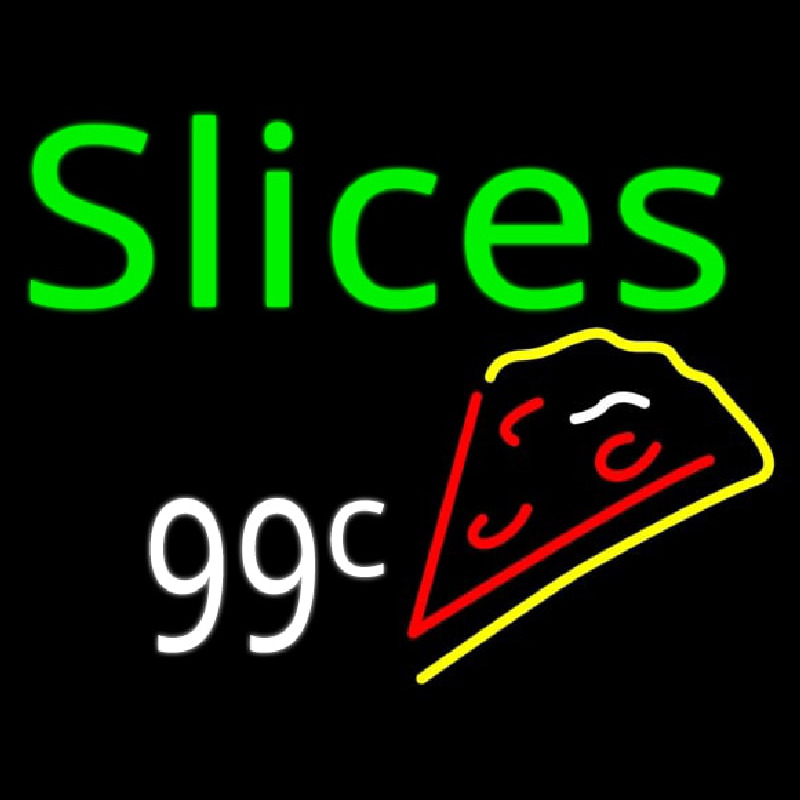 Slices 99 Cents Pizza Leuchtreklame