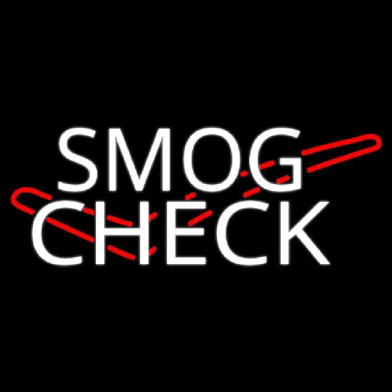 Smog Check Logo Leuchtreklame