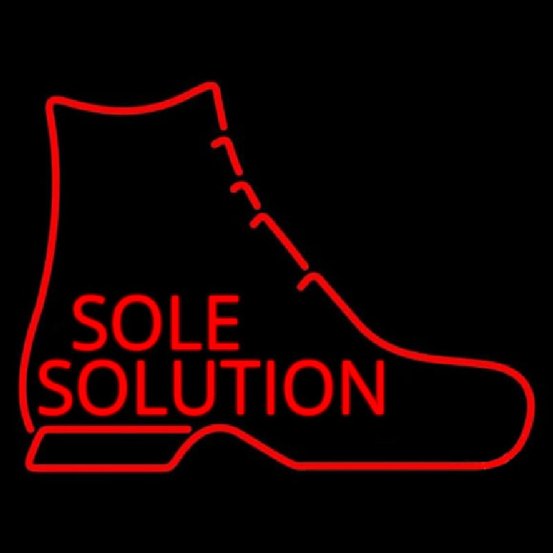 Sole Solution Leuchtreklame