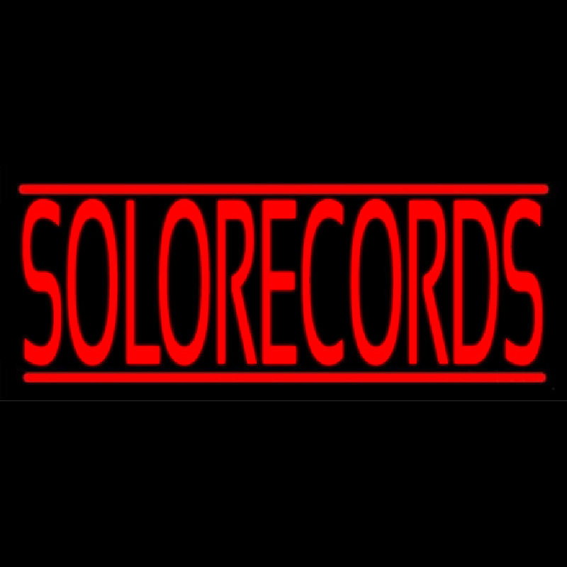 Solo Records Leuchtreklame