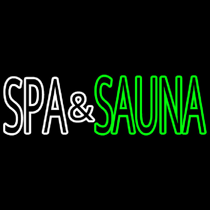 Spa And Sauna Leuchtreklame