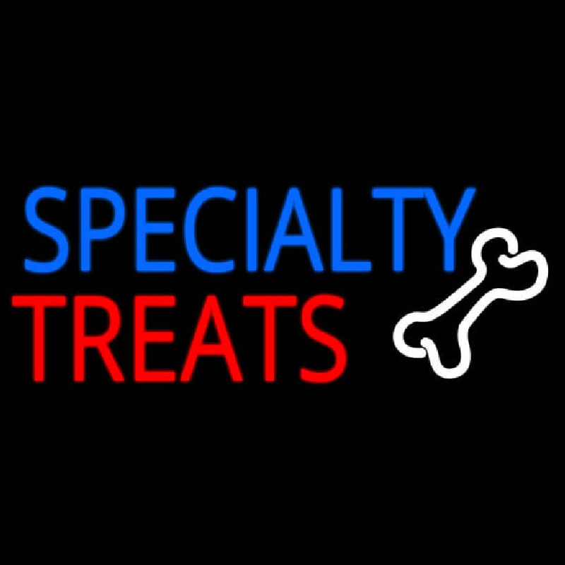 Specialty Treats With Bone Leuchtreklame