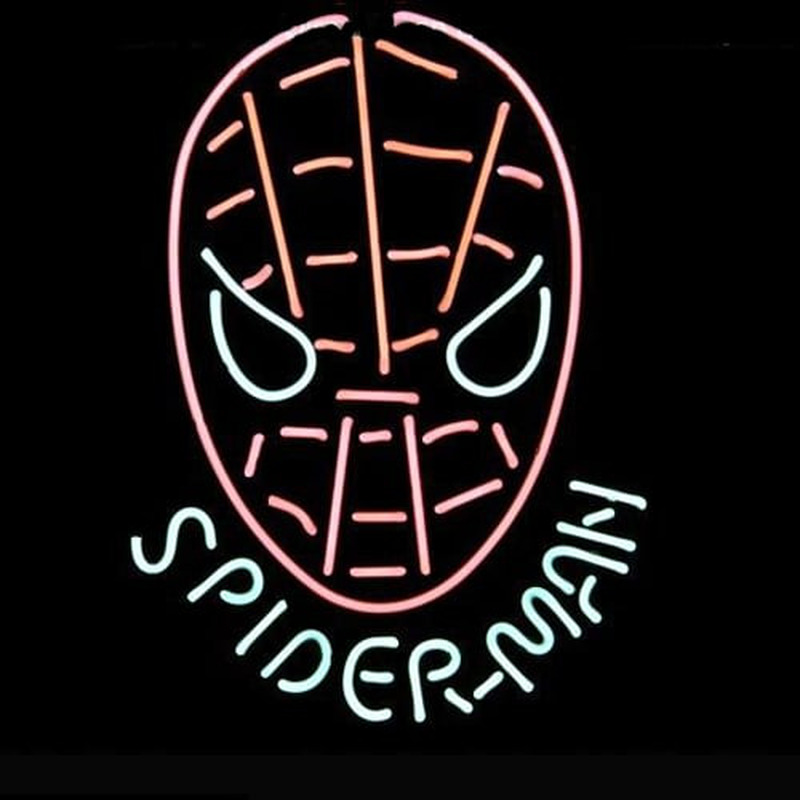 Spiderman Super Man Logo Biergarten Display Kneipe Bier Bar Leuchtreklame Geschenk