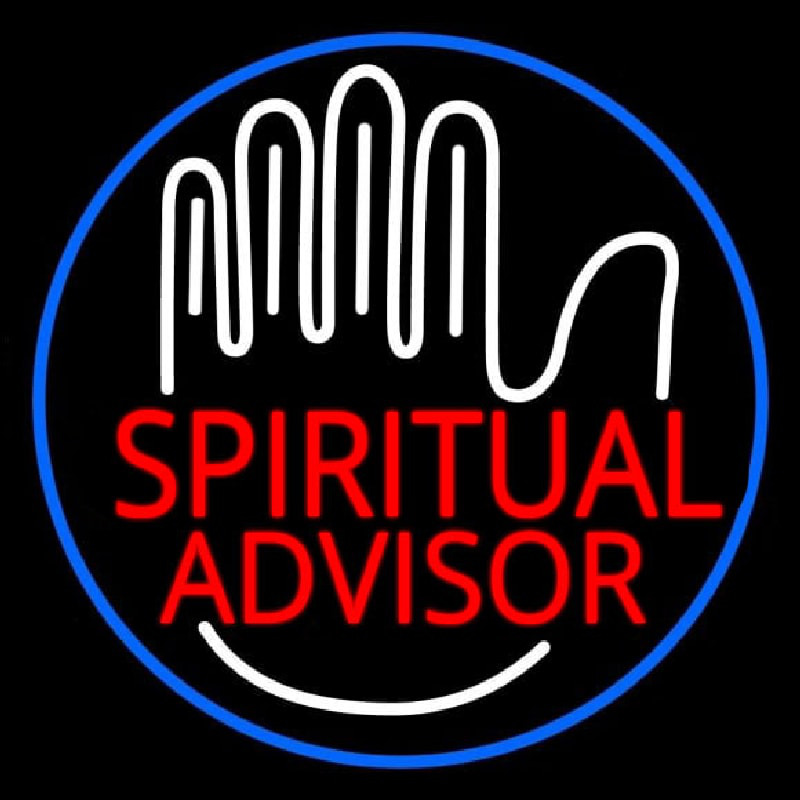 Spiritual Advisor Leuchtreklame
