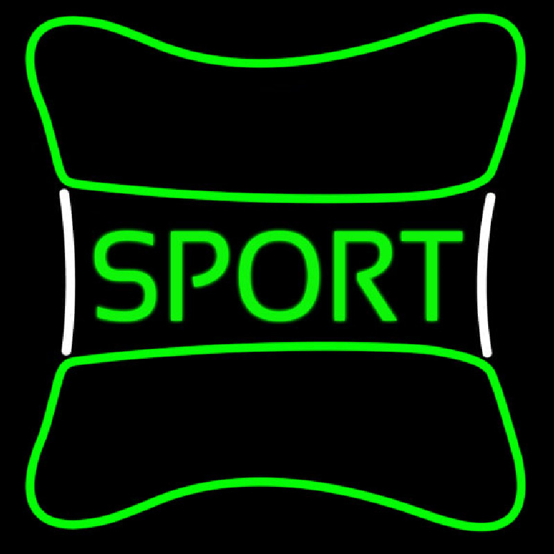 Sport With Border Leuchtreklame