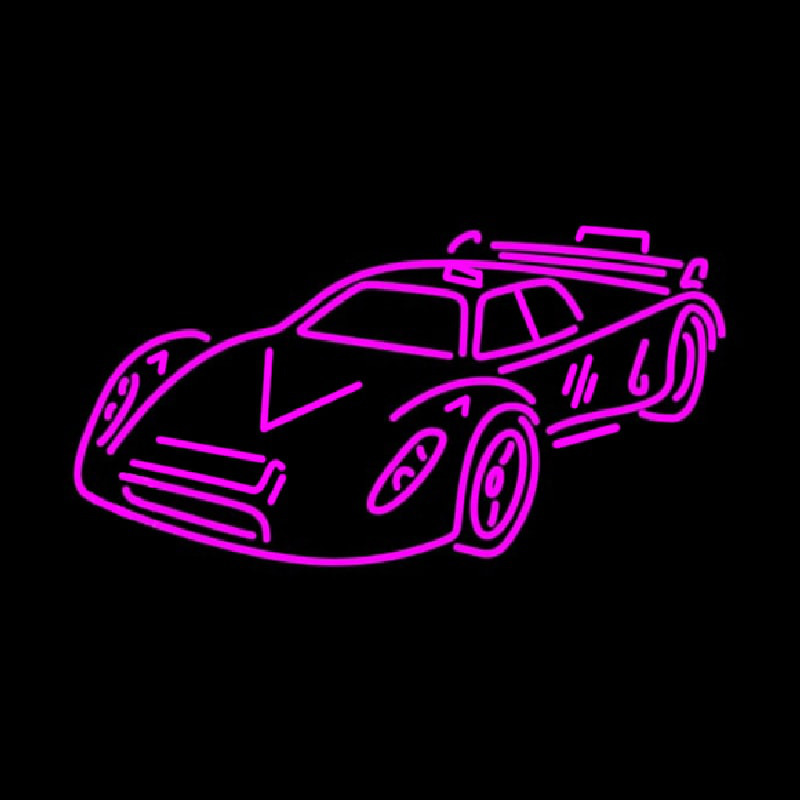 Sports Car Outlined Leuchtreklame