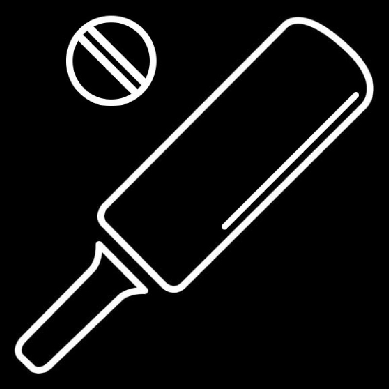 Sports Cricket Icon Leuchtreklame