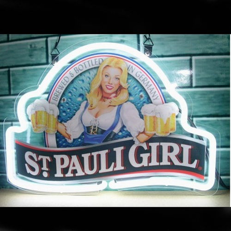 St Pauli Girl Bier Bar Offen Leuchtreklame