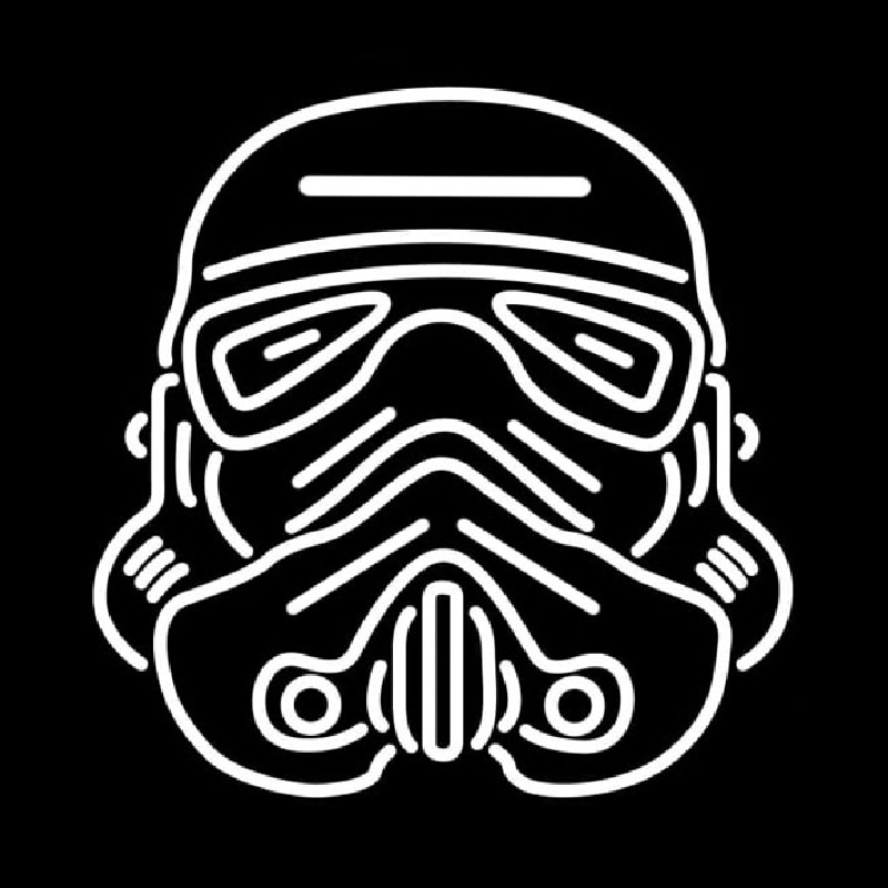 Star Wars Storm Trooper Helmet Leuchtreklame