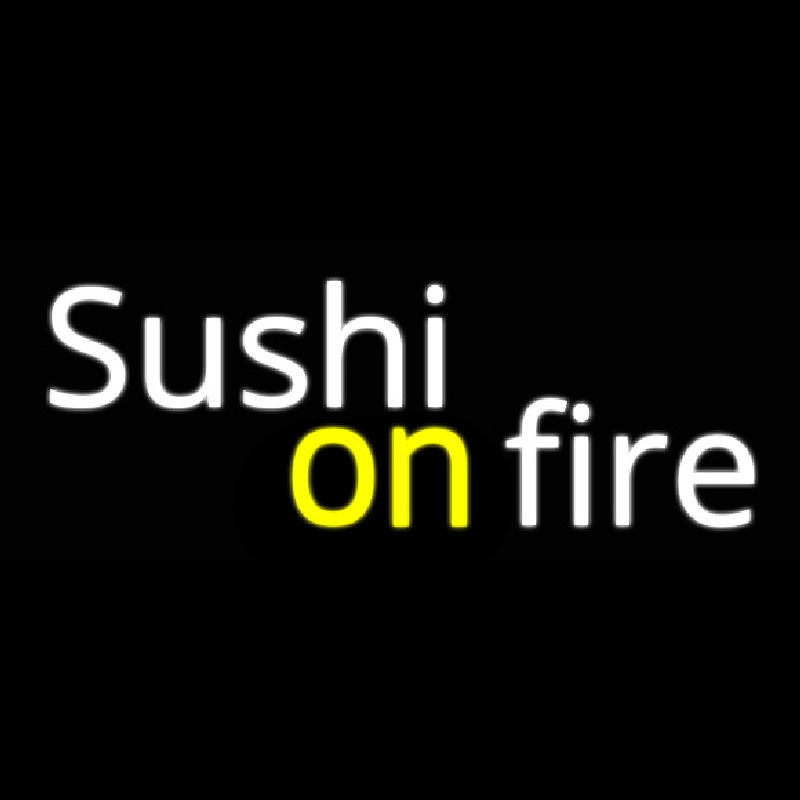 Sushi On Fire Leuchtreklame
