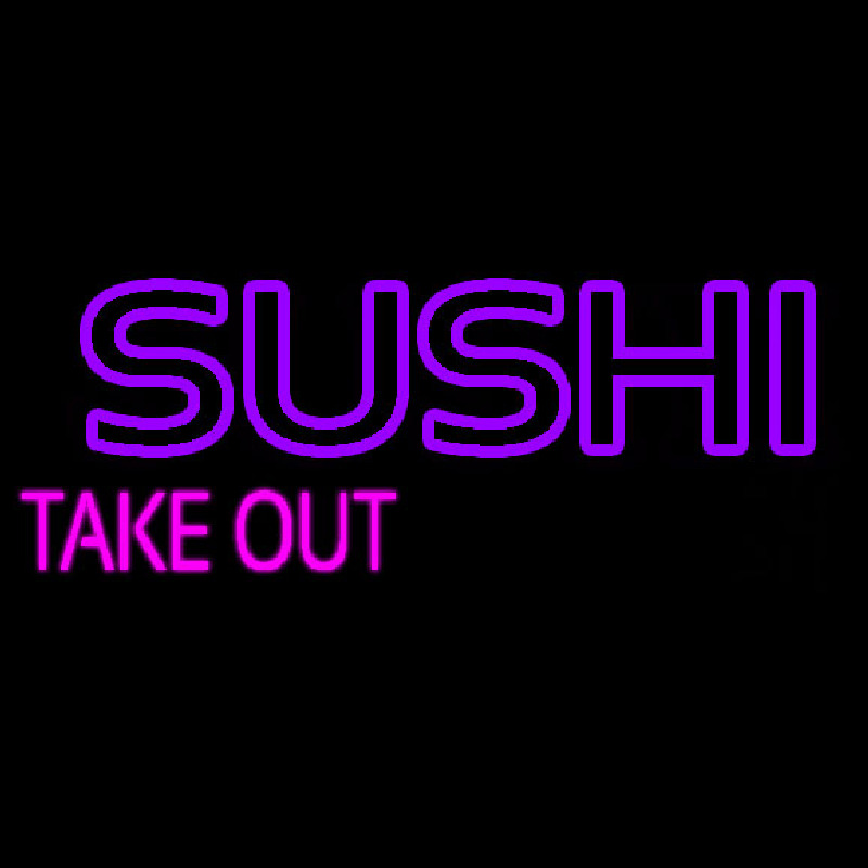 Sushi Take Out Leuchtreklame