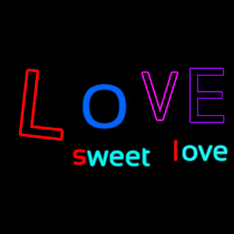 Sweet Love Leuchtreklame