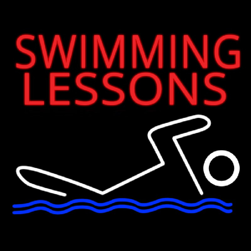 Swimming Lessons Leuchtreklame