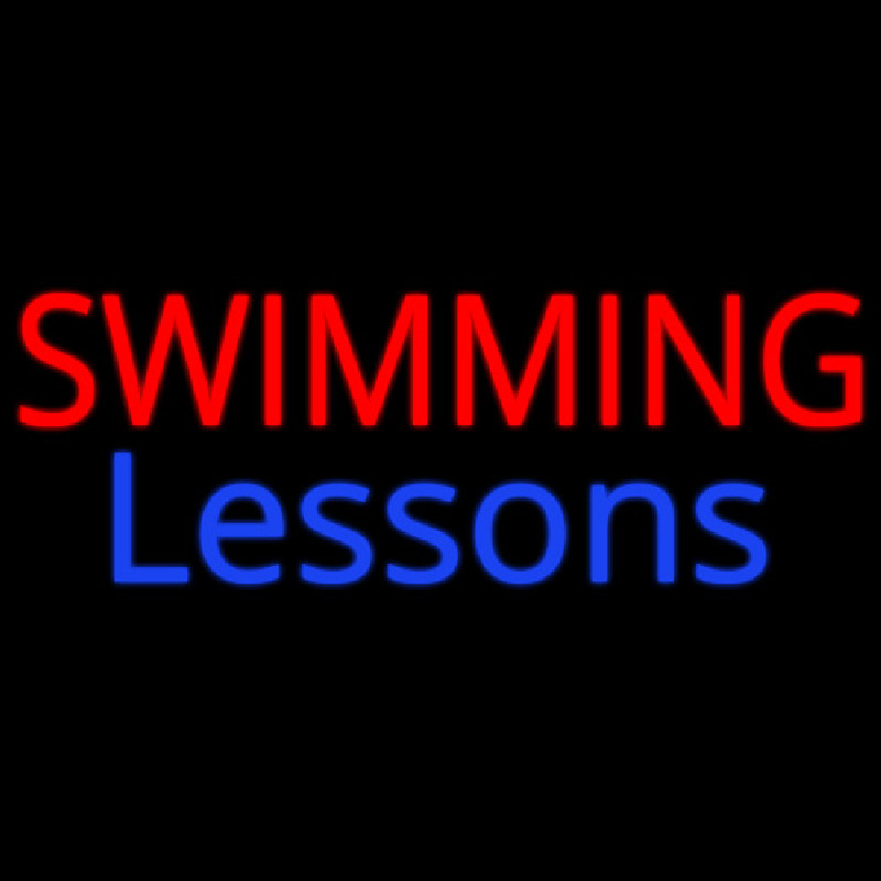 Swimming Lessons Leuchtreklame